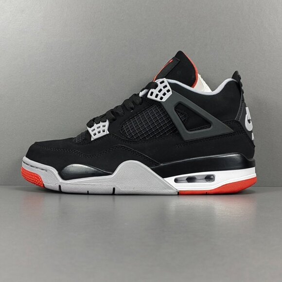 Nike Air Jordan 4 Retro Bred Men's Basketball Shoes - Picture 7 of 7